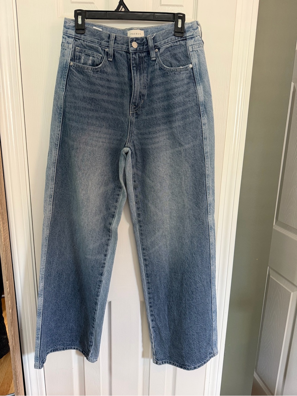 PacSun Two-Tone Wide Leg Baggy Jeans (Size 26)